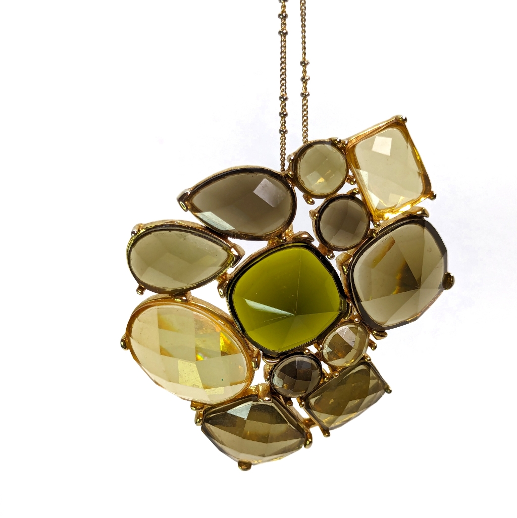 Lydell N.Y.C. Jewel Necklace Gold Tone Long